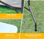 PayLessHere Folding Tables 6ft Plastic Half Portable Foldable Table for Parties Wedding BBQ Camping, White 6 FT