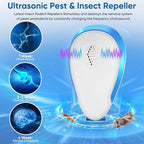 2025 Upgraded Rodent Repellent Indoor, 6 Pack Mouse Repeller Roach Traps Indoor for Home Mouse Repellent Ultrasonic Plug in Bat Deterrent Devices for Ants, Spiders, Squirrel Bats Safe for Humans