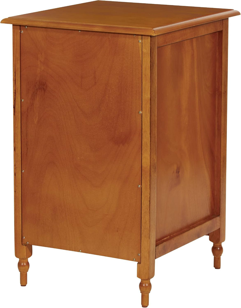 OSP Home Furnishings Knob Hill Collection File Cabinet for Letter Size Files, Antique Cherry Finish