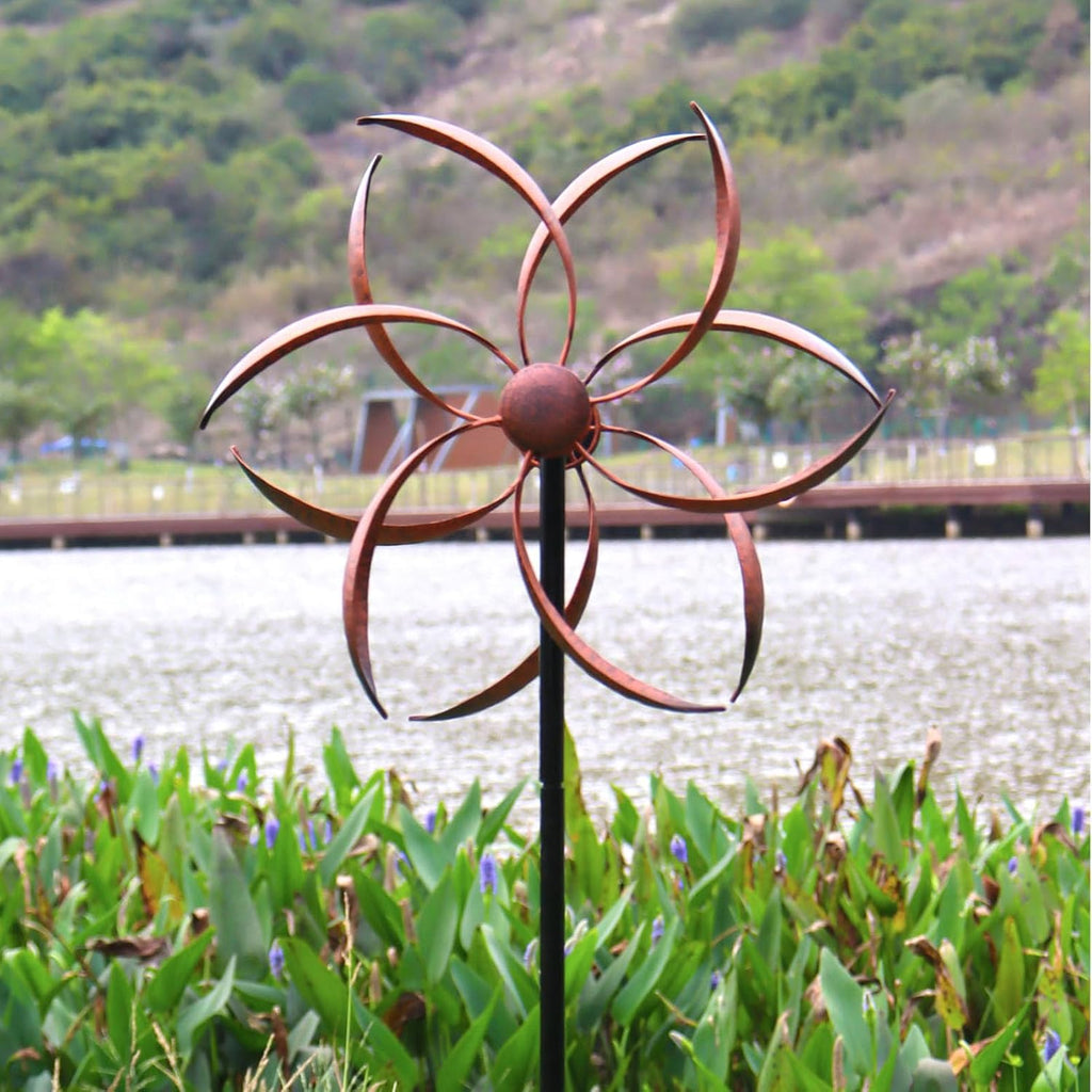 Wind Spinner Outdoor Metal Wind Sculptures 360 Degrees Wind Spinners for Yard and Garden