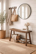 Boraam Sonoma Backless Bench - Chestnut Wire-Brush