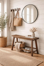 Boraam Sonoma Backless Bench - Chestnut Wire-Brush