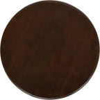 Kate and Laurel Seebeck Modern Wooden Round Side Table; 14 x 14 x 20; Dark Brown; Transitional Wood End Table for Use as Bedroom Nightstand or Living Room Accent Table