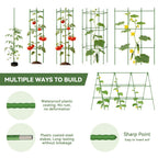 Halatool 6 Pack Tomato Cages for Garden, Up to 63 inch(5.2FT)