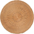 bali & pari Palm Bohemian Honey Scallop Rattan End Table