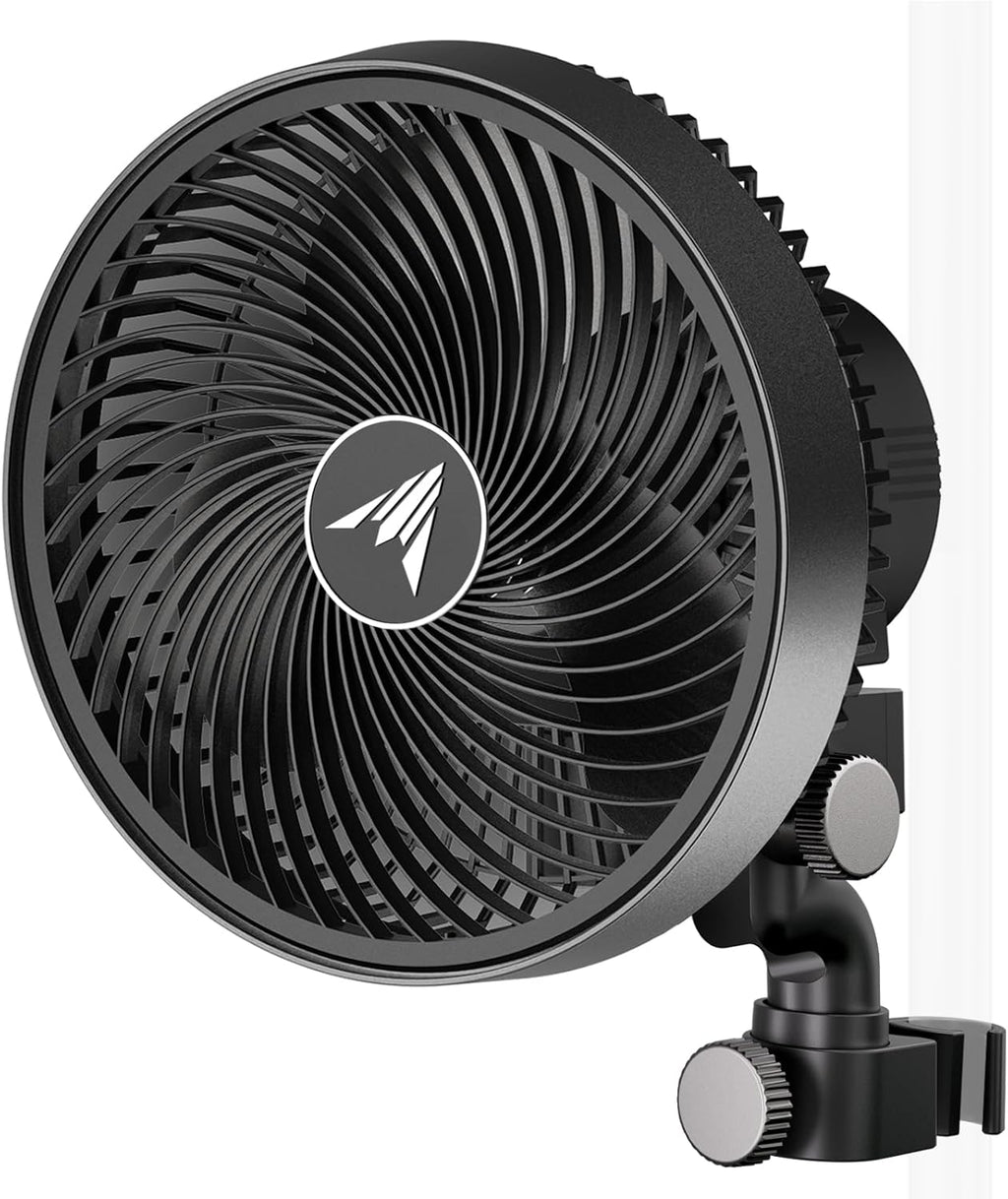 AC Infinity CLOUDRAY S9, Grow Tent Clip Fan 9” with Redesigned Long-Life EC Motor, Custom 10 Dynamic Wind Speeds and 10-Level Oscillation, Weatherproof IP-54, for Hydroponics Circulation Cooling