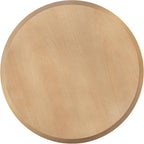 Kate and Laurel Sutherlin Vintage Tiered Round Side Table, 16 x 16 x 25, Light Natural, Traditional Two-Tier Circle Living Room End Table with Storage for Use as Bedroom Nightstand Option