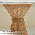 Hourglass Shaped Side Table Decorative Tables Nightstand Round Sofa Side Table for Living Room Home Decoration