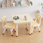 IDEALHOUSE Adjustable Height Kids Table and 2 Chairs Set – Writable Whiteboard Top, Non-Slip Legs, Easy to Clean, Ideal for Toddlers and Children Ages 2-10, Multi-Activity Table for Home, Nursery,