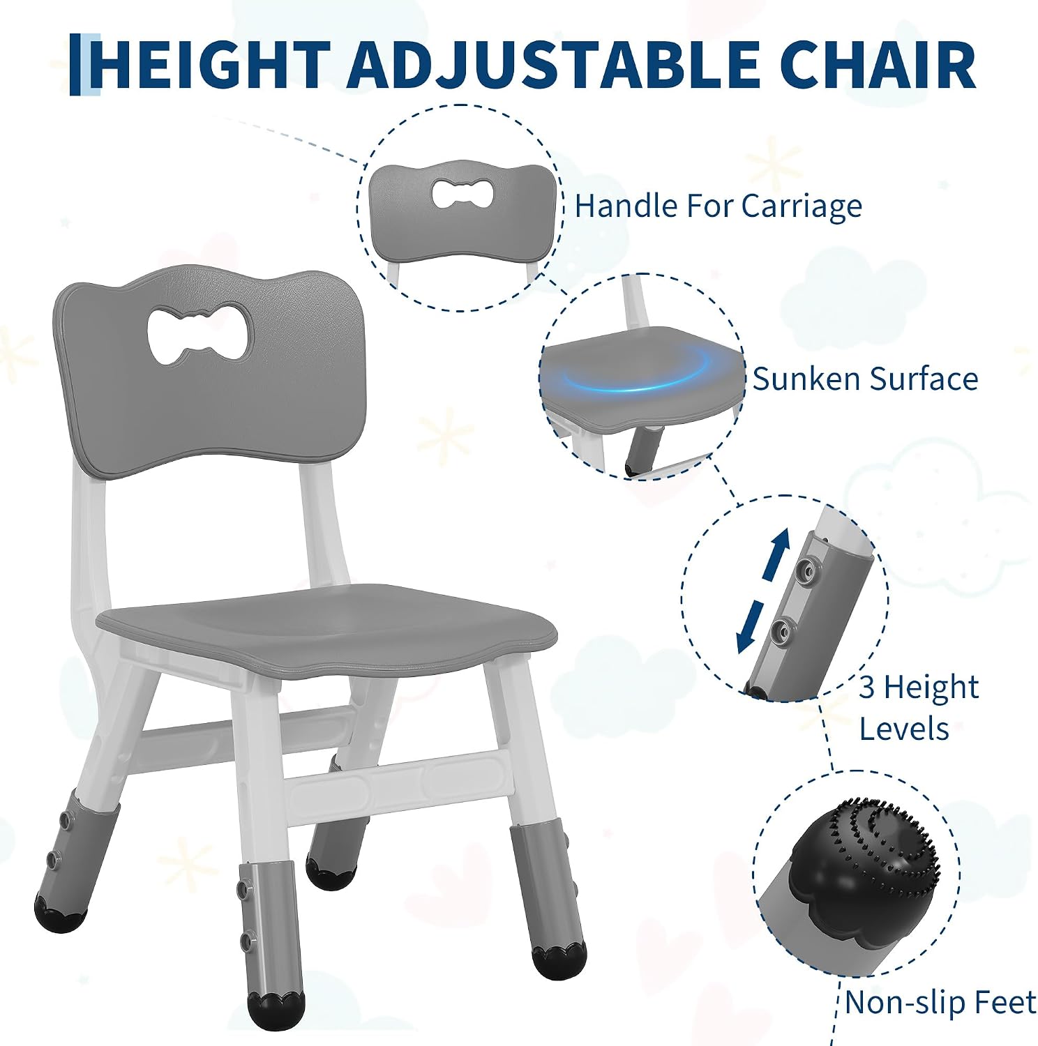 4-in-1 Kids Activity Table & Chair Set,Double-Sided Reversible Tabletop with Building Block Base & Graffiti Drawing Board,2 Adjustable Toddler Chairs,Multi-Purpose Activity Desk for Reading,Drawing
