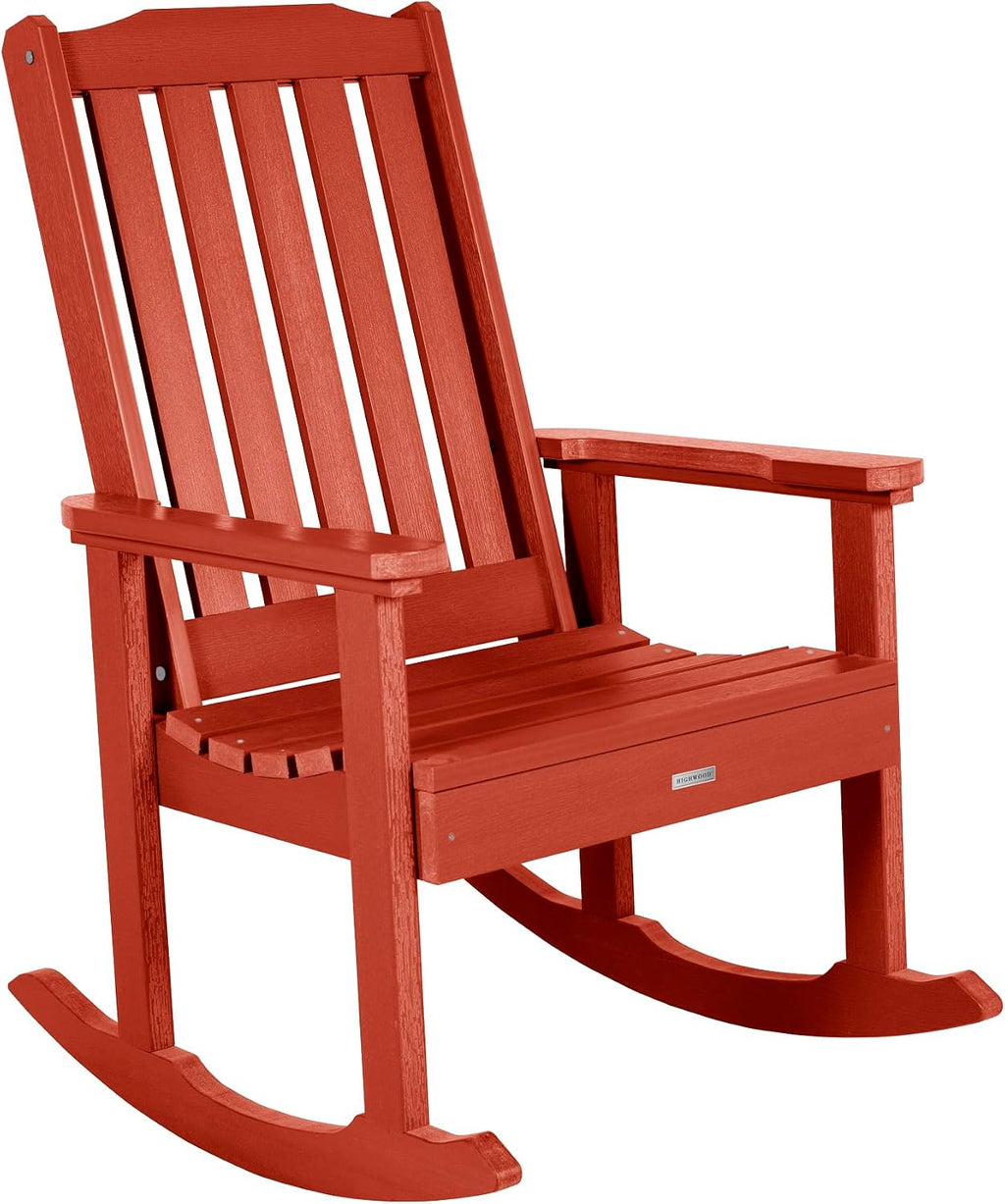Highwood Lehigh Rocking Chair, Rustic Red