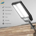 5000W Solar Lights Outdoor - 7000K LED Solar Street Lights Outdoor with Motion Sensor and Remote Control, IP66 Waterproof, Dusk to Dawn for Yard, Patio, 2 Pack