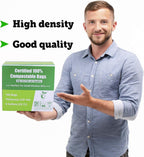 Primode Compostable Bags 6 Gallon Food Scraps Yard Waste Bags, 50 Count, Extra Thick 0.87 Mil. ASTMD6400 Compost Bags Small Kitchen Trash Bags, Certified By BPI And TÜV AUSTRIA