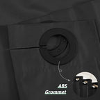 Furlinic No Hook Extra Long Shower Curtain 96 Length,Polyester Cloth Fabric Bathroom Curtain with 10 Built-in Grommets,Waterproof & Machine Washable,78 x 96 Inch