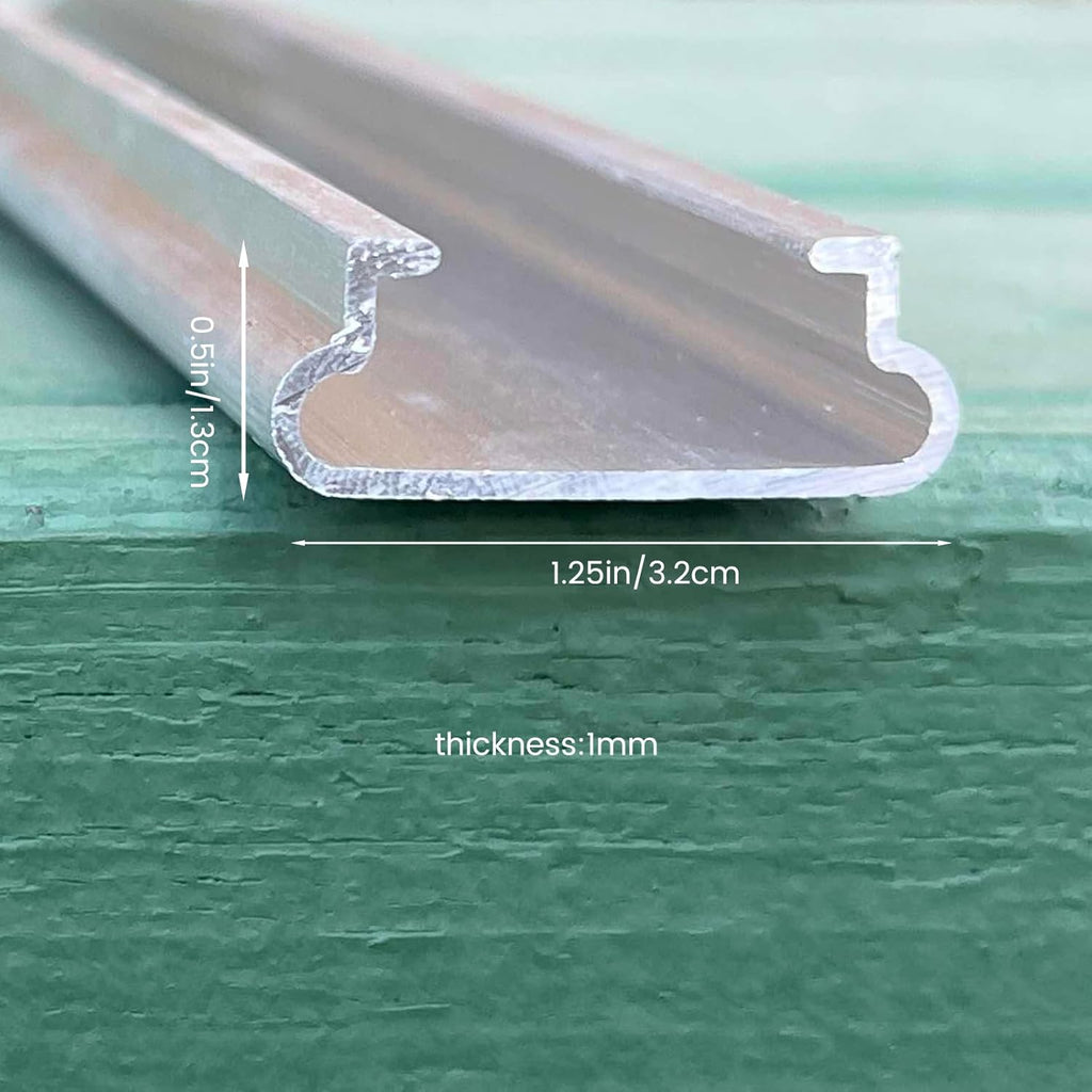 6.6 ft Set of 20 Greenhouse Spring Wire and Lock Channel Kit, PVC-Coated Wires and Aluminum Lock Channels for Greenhouse Plastic Film,Shade Cloth
