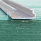 20 Set 6.6 Ft Greenhouse Lock Channel and Spring Wire，Aluminum Alloy Lock Channel and PVC Coated Spring Wires for Fixing Greenhouse Plastic Cover