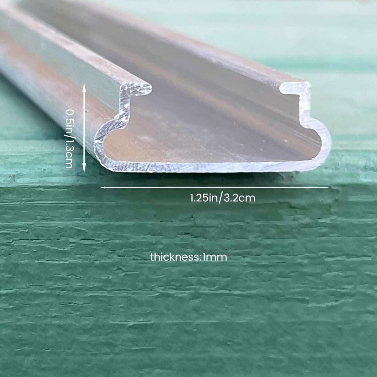 20 Set 6.6 Ft Greenhouse Lock Channel and Spring Wire，Aluminum Alloy Lock Channel and PVC Coated Spring Wires for Fixing Greenhouse Plastic Cover