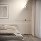 SUNMORY Smart RGB Floor Lamps for Living Room, 32W Bright LED Floor Lamp with APP and Remote Control, Tall Standing Lamp with Stepless Dimmable, Modern Torchiere Corner Lamp for Bedroom, Gaming Room