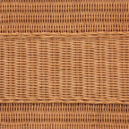 bali & pari Minahasa Bohemian Light Honey Braided Rattan Side Table