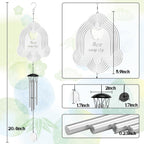 Wind Chimes with Bells Wind Spinner, Outdoor Garden Decor Wind Spinner, Gifts for Women, Mom, Retirement, Teacher, Parents Birthday, Memorial Gift for Garden Porch Patio Home Decor