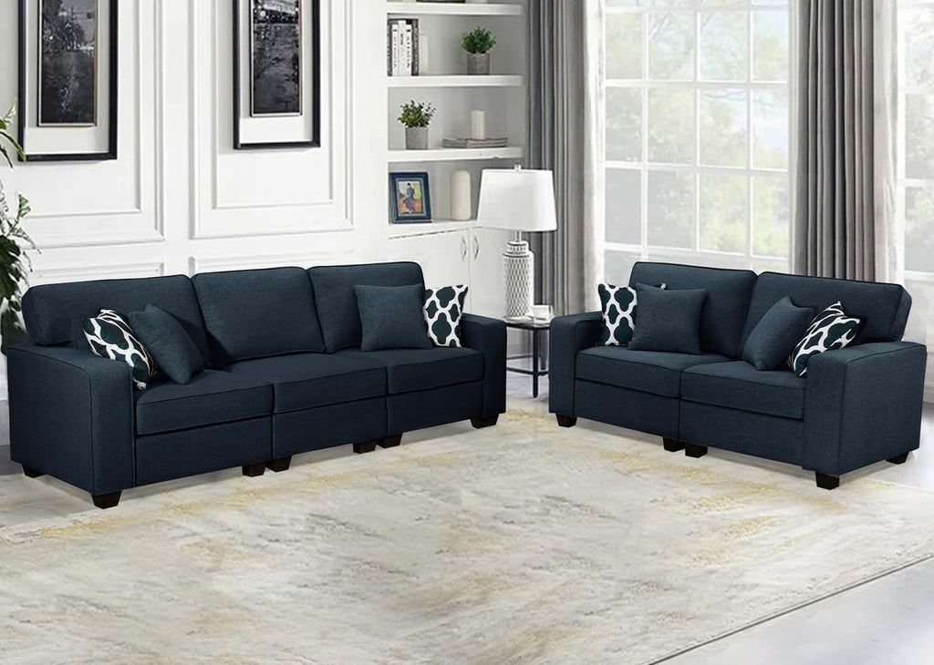 Legend Vansen Modular Sectional Sofa L Shaped Couch with Ottoman Modern Reversible Corner Sectional Couch for Living Room