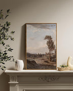 InSimSea Framed Wall Art for Living Room Classical Landscape Canvas Prints Room Decor Rustic Countryside Scenery Artworks Bathroom Pictures Wall Decorations Farmhouse Office Home Wall Decor 16x24in