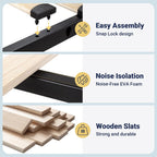 Allewie King Size Platform Bed Frame with 4 Large Storage Drawers, Velvet Vertical Channel Tufted Upholstered Bed Base, Wooden Slats Support, Noise-Free, No Box Spring Needed, Easy Assembly, Grey