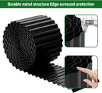 SnugNiture Corrugated Metal Garden Edging,4" x 10' Sturdy Lawn Edging Border,Landscape Edging Border for Lawn, Flower Bed,Garden and Yard