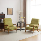 Karl home Accent Chair High Back Mid-Century Modern, Green
