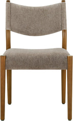 KISLOT Dining Chairs Set of 4, Ergonomic Upholstered Wood Chairs, Brown | Mid Century Modern Dining Room Chairs, Ergonomic Farmhouse Kitchen Chairs with Solid Rubber Wood Frame, Antique Walnut Leg