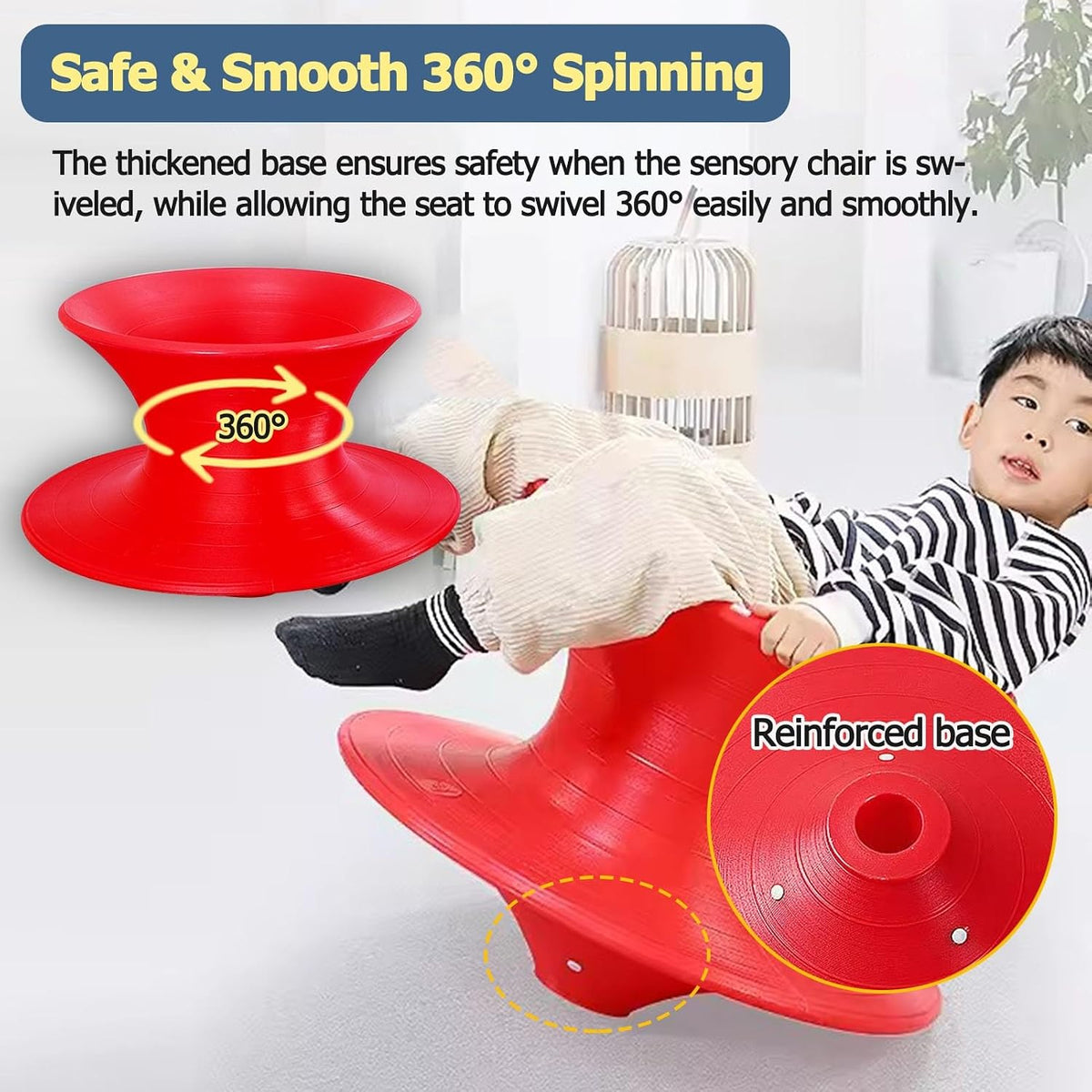 Heavy Duty Gyro Swivel Chair for Indoor/Outdoor Sports Training, Patio Relaxation, Camping Equipment – Versatile Comfort & Stability