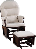 Madison Glider & Ottoman Espresso/Latte