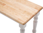 Boraam Windsor Farmhouse Dining Bench - Cream/Natural