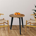 Three-Legged 23" W Round Side Modern Table with Solid American Hardwood Top