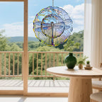 Dragonfly Metal Wind Spinners Outdoor, 3D Hanging Garden Decor for Women Mom Grandma, 25cm/ 9.84in 3D Wind Spinners for Garden Decor for Patio,Yard,Outdoor