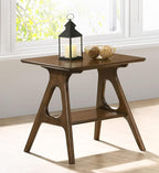 Roundhill Furniture Arona 3-Piece Coffee Table Set, Coffee Table and Two End Tables, Walnut