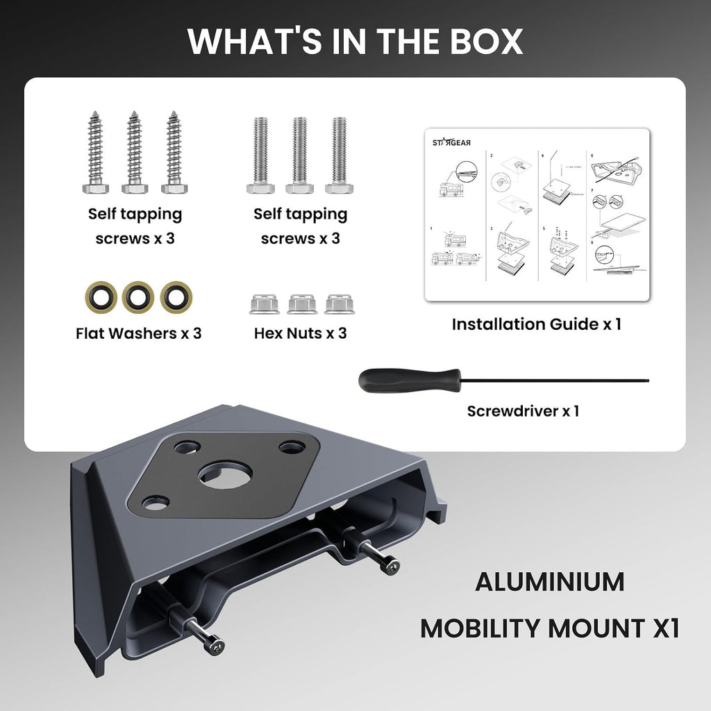 for Starlink Mini Mount,Starlink Mini Car Mount with Anti-Theft Car Mounting Kit for RV Trailer Yacht (Aluminum Made)