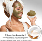 12Pcs Silicone Facial Mask Bowl DIY Face Mask Mixing Bowl for Facials Home Salon Spa Skin Applicator Bowl with Stir Sticks, White