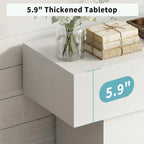 63 Inch Long Console Table for Entryway, Farmhouse Wood Sofa Table Behind Couch Table, Narrow Entryway Table for Living Room, Entrance, Hallway, Foyer, Rectangular Entry Way Table, Easy Assembly