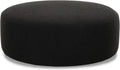 Tov Furniture Broohah Black Boucle Ottoman