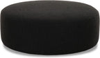 Tov Furniture Broohah Black Boucle Ottoman
