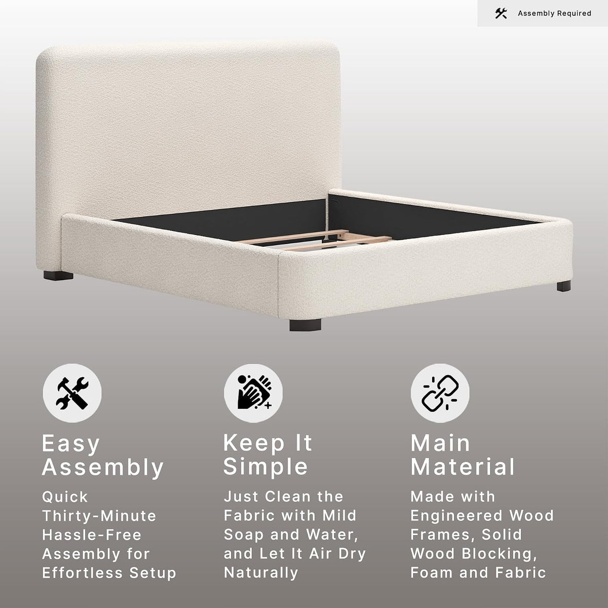 Signature Design by Ashley Brandinlane King Upholstered Bed Frame