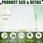 Tatuo 12 Pack 4' X 2' X 0.16'' Polycarbonate Greenhouse Panels Polycarbonate Sheets Twin-Wall Roof Panels Waterproof UV Protected Clear Corrugated Plastic Roofing for Greenhouse Replacement