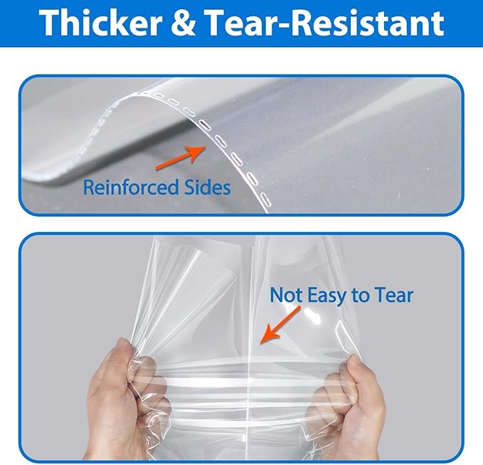 PigPotParty 9"x12" Cellophane Bags, Clear Plastic Gift Bag, 100 Pcs Self Sealing Cellophane Bags for Packaging Clothing, T Shirts, Party Favors, Gift, Small Business