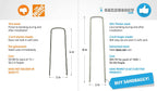 Sandbaggy Galvanized Anchor Pin Landscape Staples - 1000 Pack 6 Inch Length - Trusted by Farmers & Contractors Across The USA