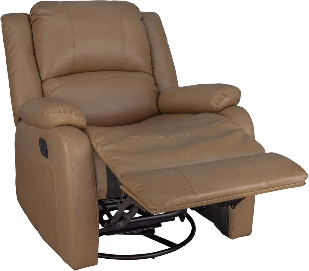 RecPro Charles Collection | 30" Swivel Glider RV Recliner | RV Living Room (Slideout) Chair | RV Furniture | Glider Chair (Toffee, 2-Pack)