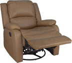 RecPro Charles Collection | 30" Swivel Glider RV Recliner | RV Living Room (Slideout) Chair | RV Furniture | Glider Chair (Toffee, 2-Pack)