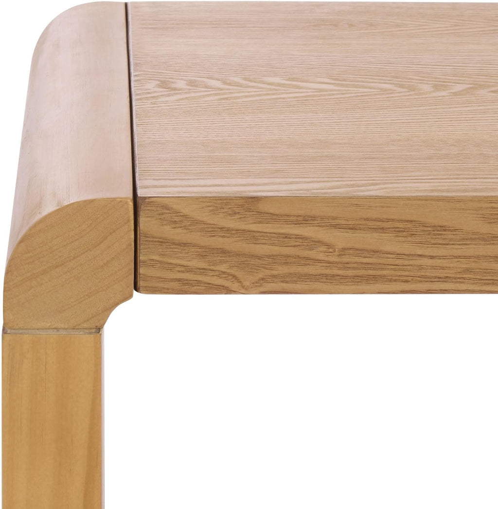 SAFAVIEH Home Collection - Omara Square Side Table, Natural Brown Wood with Lower Shelf (ACC2318A)