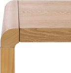 SAFAVIEH Home Collection - Omara Square Side Table, Natural Brown Wood with Lower Shelf (ACC2318A)
