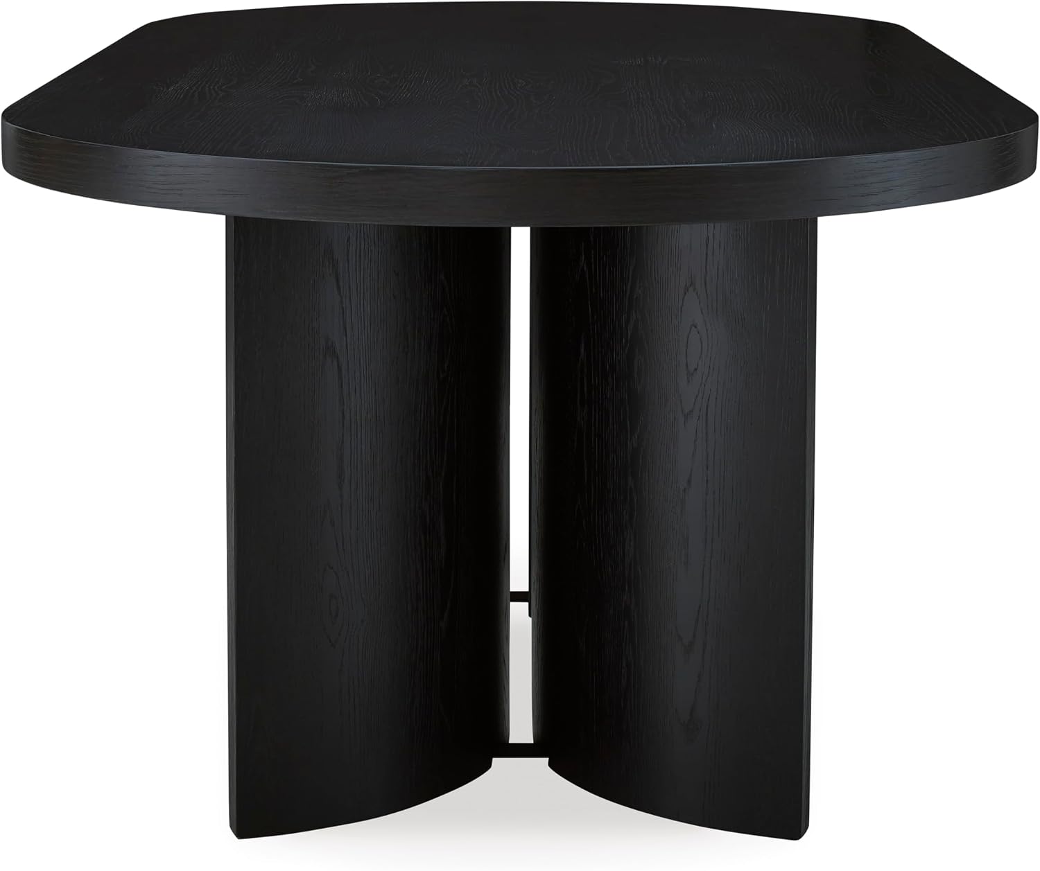 Signature Design by Ashley Rowanbeck Minimalist Dining Table for 8 People, Black